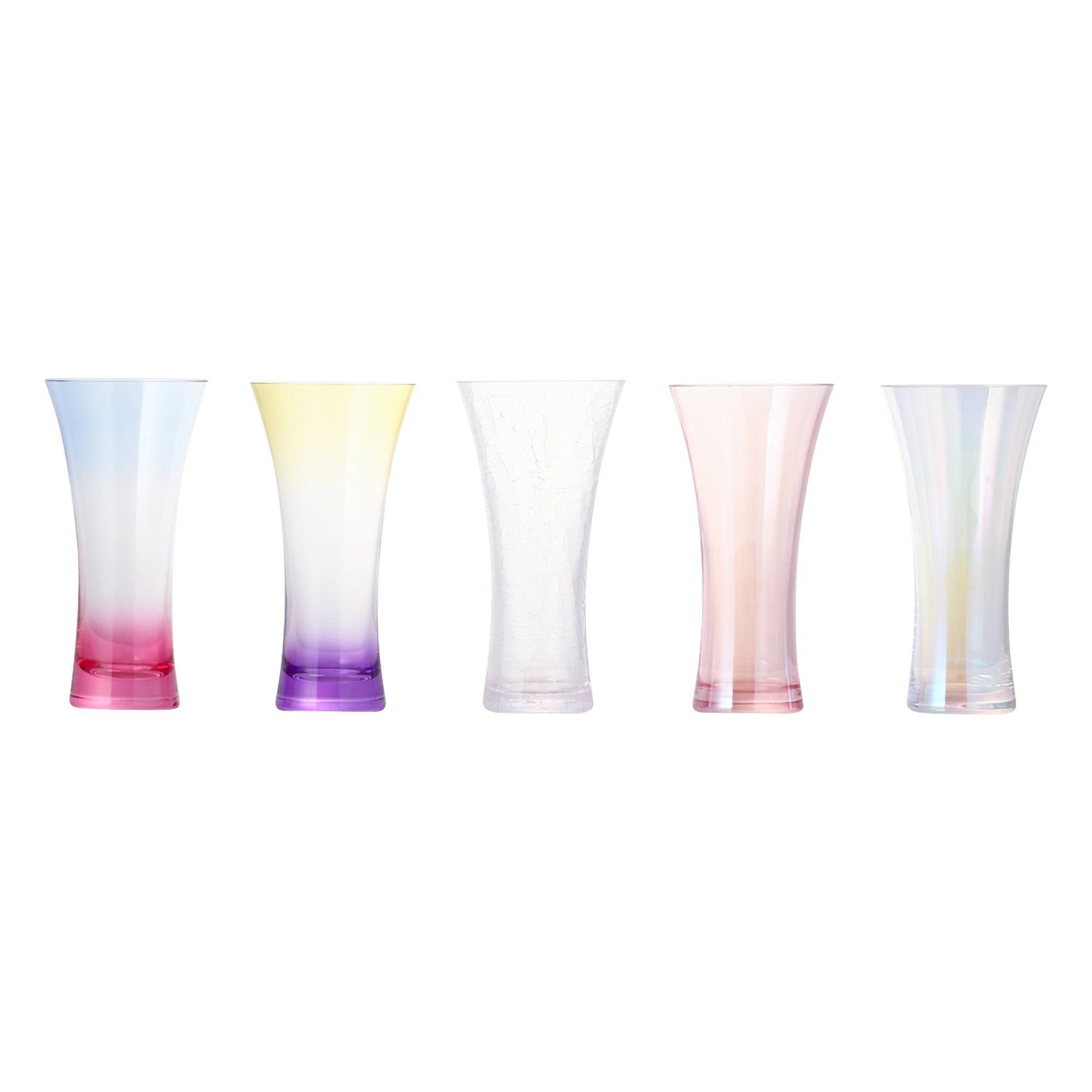 LUSTER FLOWER VASE MEDIUM CLEAR