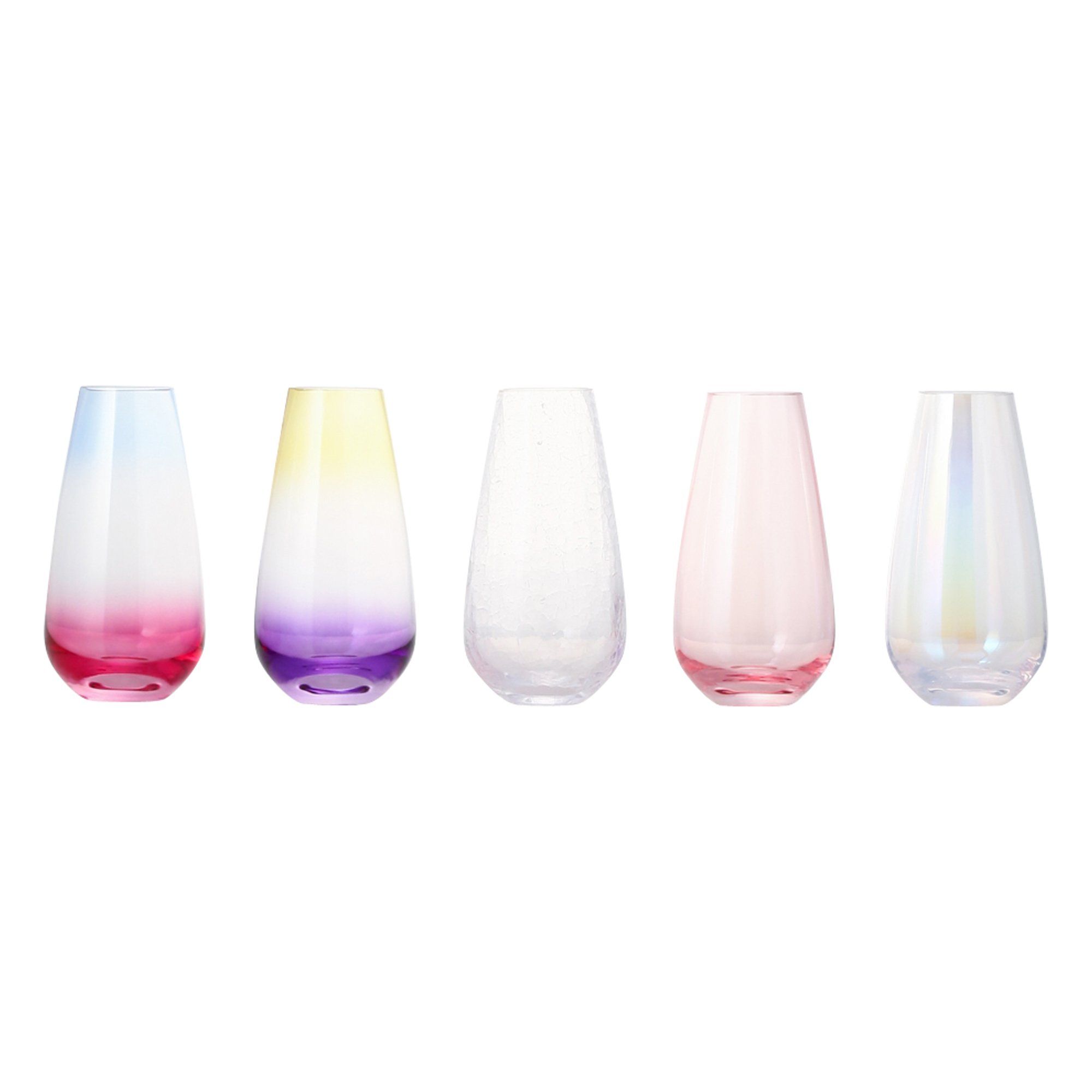 LUSTER FLOWER VASE SMALL CLEAR