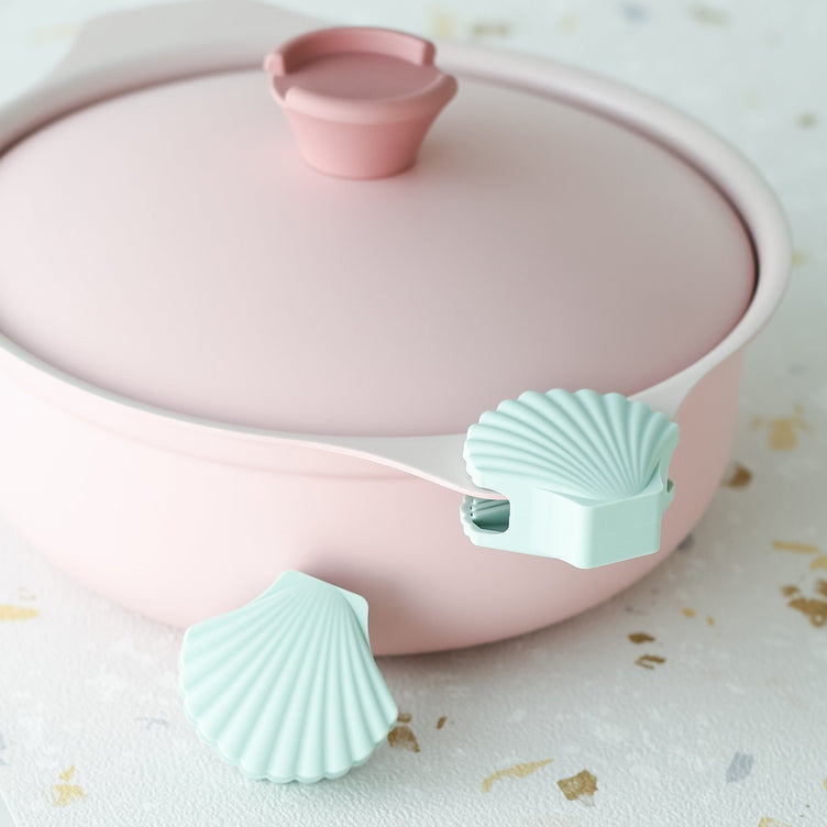 SHELL POT GRIP 2PCS PINK
