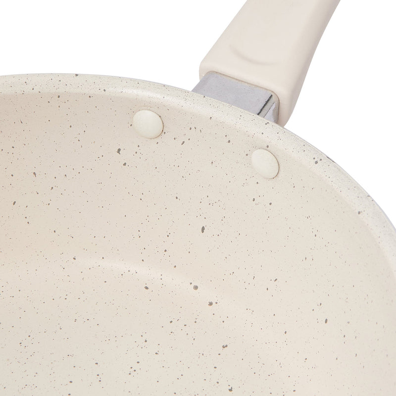 Deep Frying Pan With Lid 20Cm Ivory