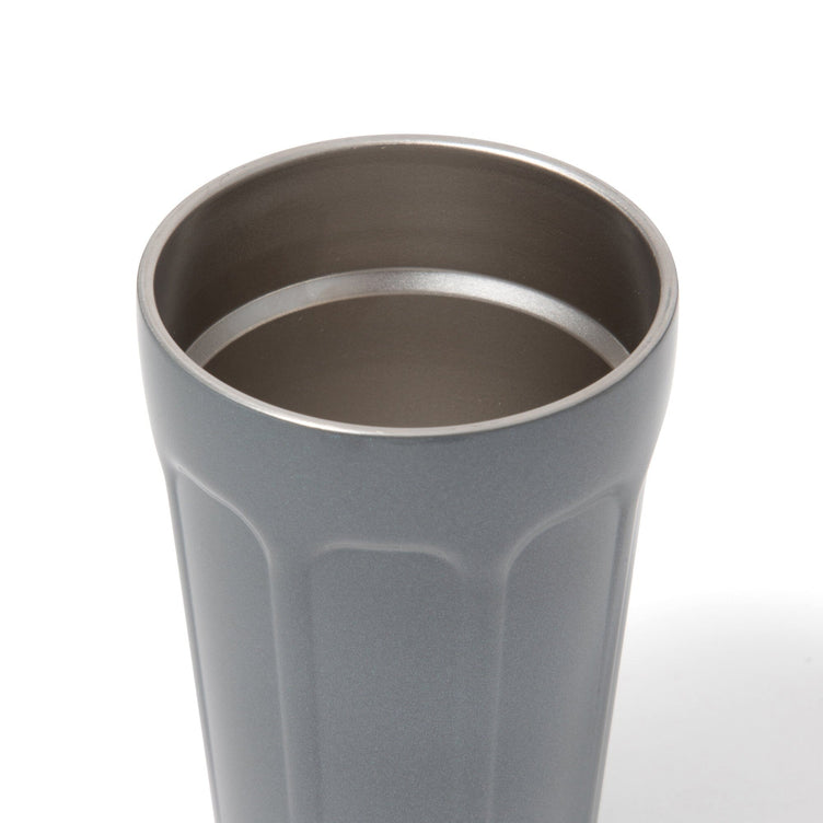 DIAMOND STAINLESS TUMBLER  GRAY