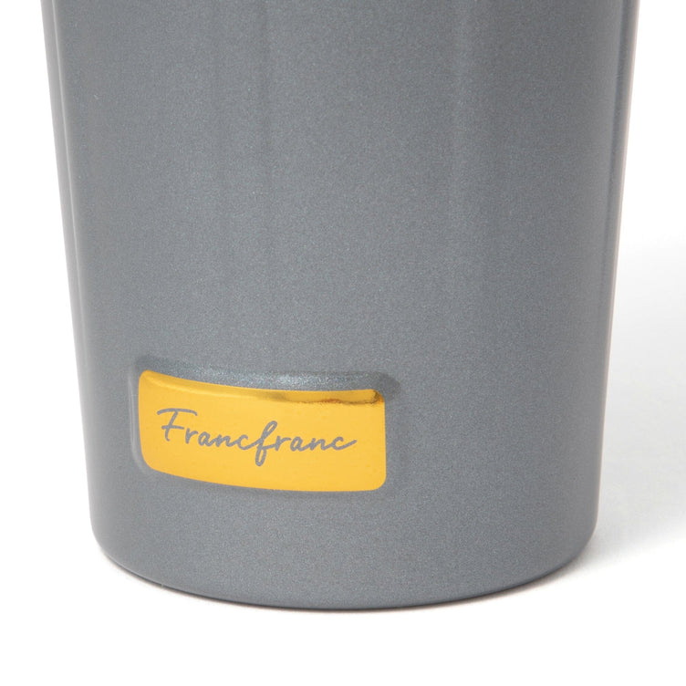 DIAMOND STAINLESS TUMBLER  GRAY