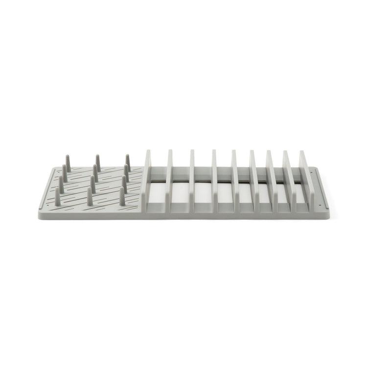 DRYING DISH RACK & MAT SET Gray