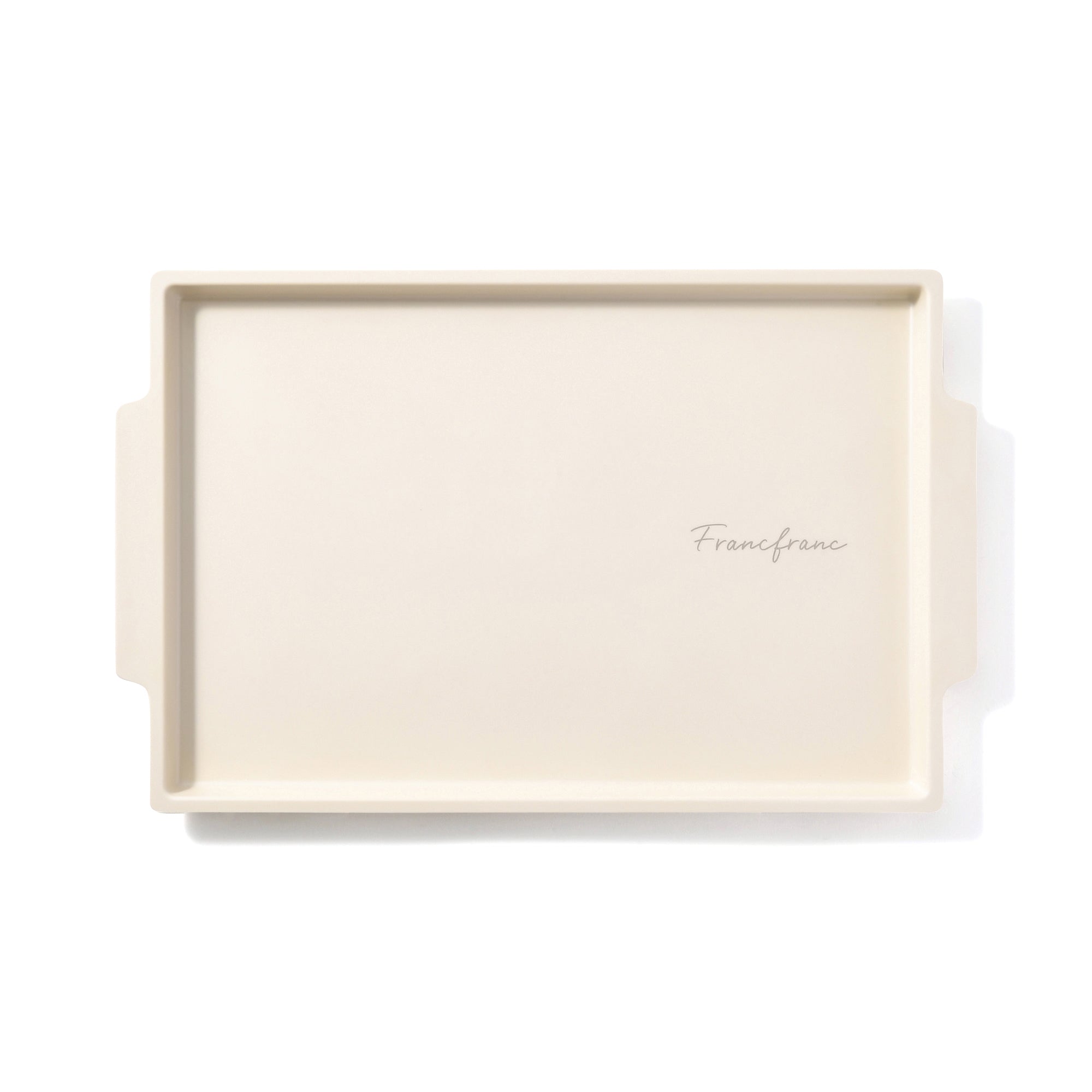 MATTE MELAMINE TRAY IVORY