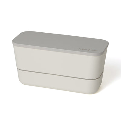 LOGO LUNCH BOX TWO-TIER WHITE