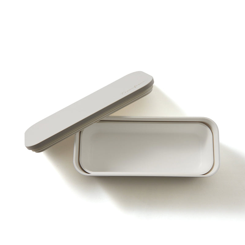 LOGO LUNCH BOX TWO-TIER WHITE