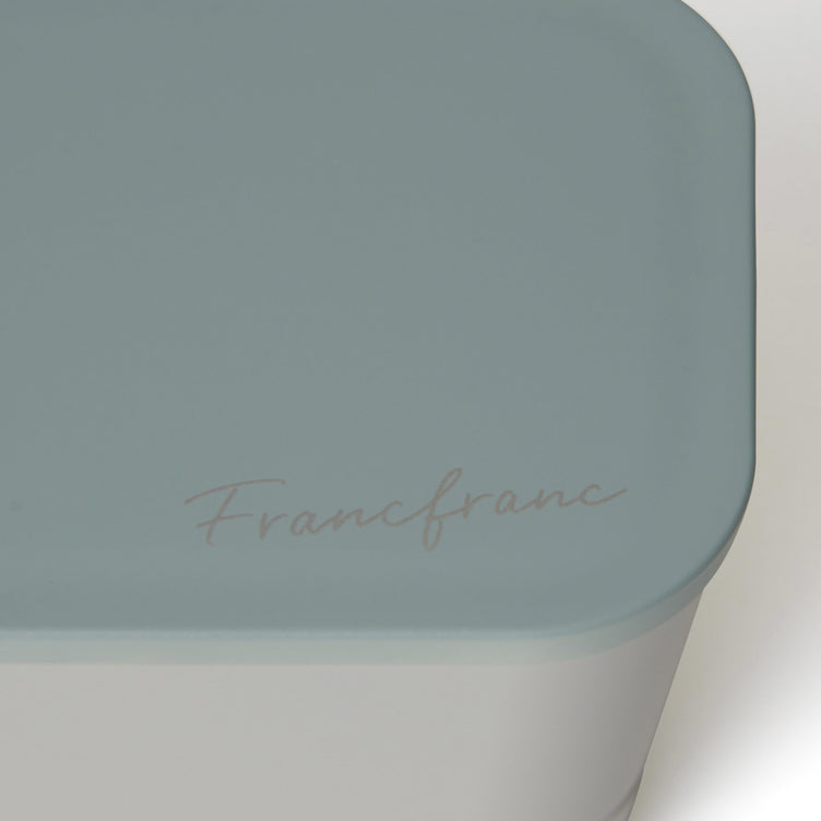 LOGO LUNCH BOX TWO-TIER BLUE