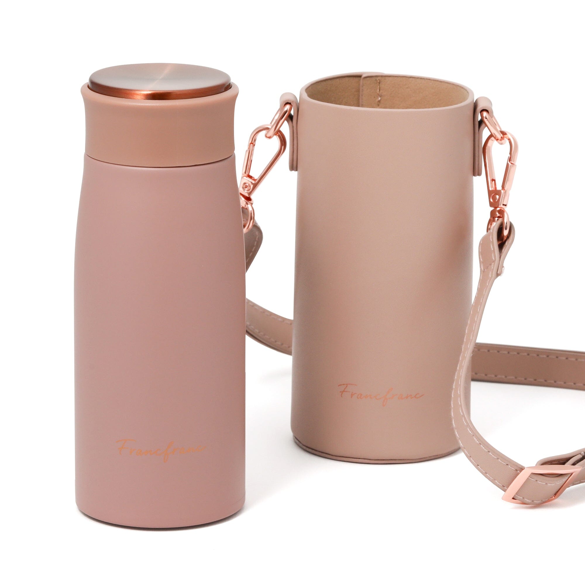 Matte Stainless Bottle Holder Set 350Ml Pink
