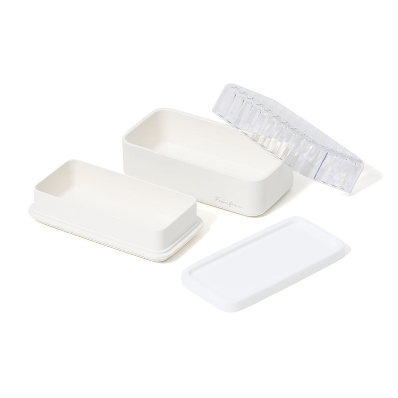 JEWEL 餐盒 方形邊 白色