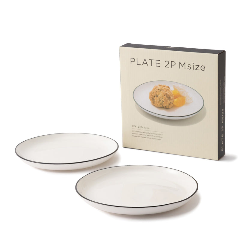 Ordi Plate 2P Medium White