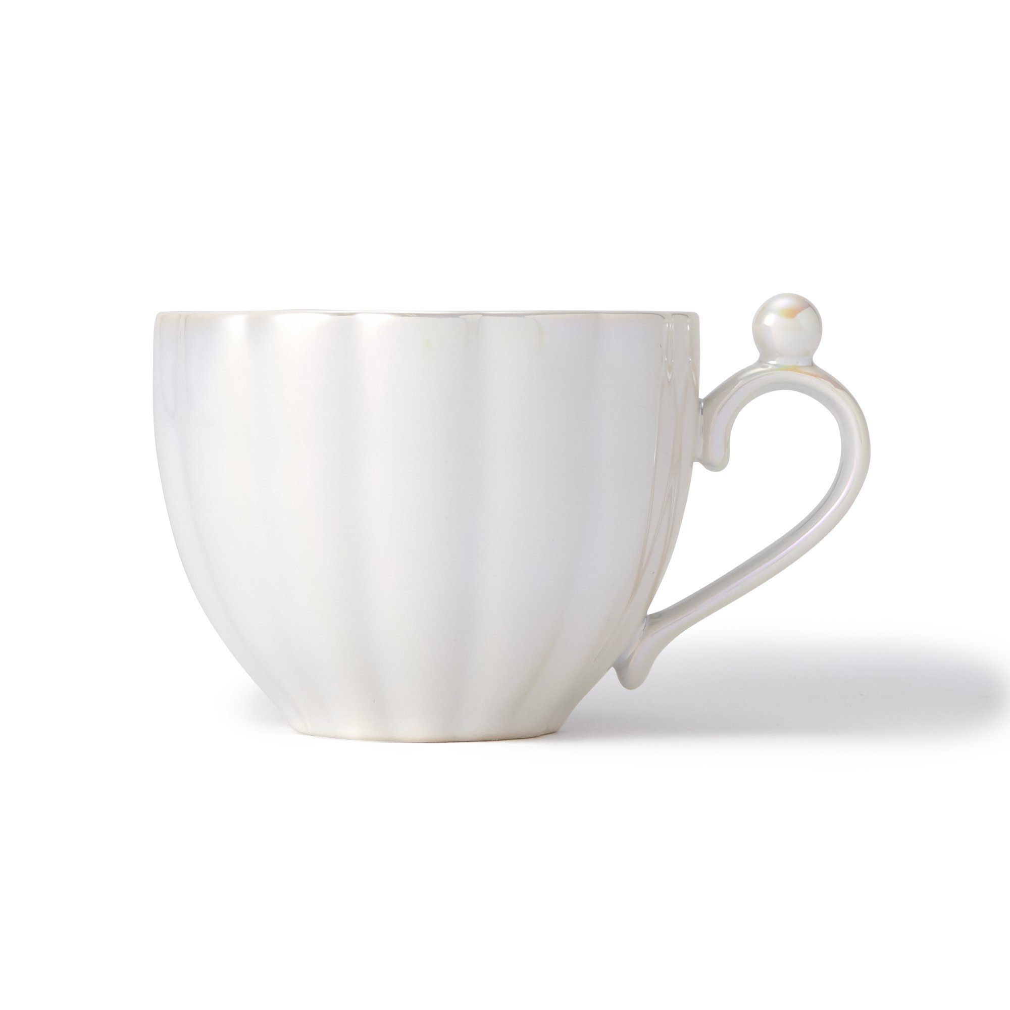 OPAL SHELL CUP & SAUCER WHITE