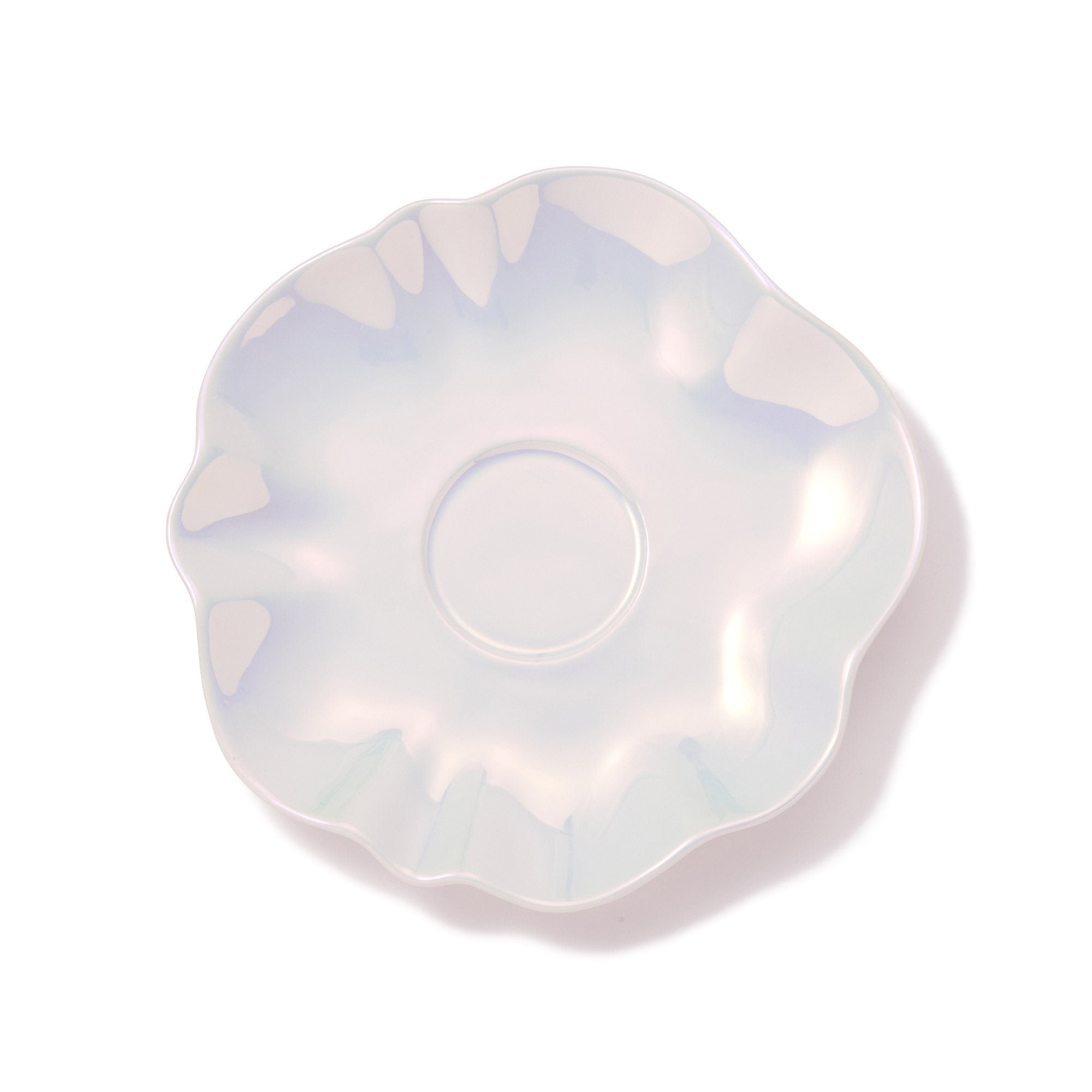 OPAL SHELL CUP & SAUCER WHITE