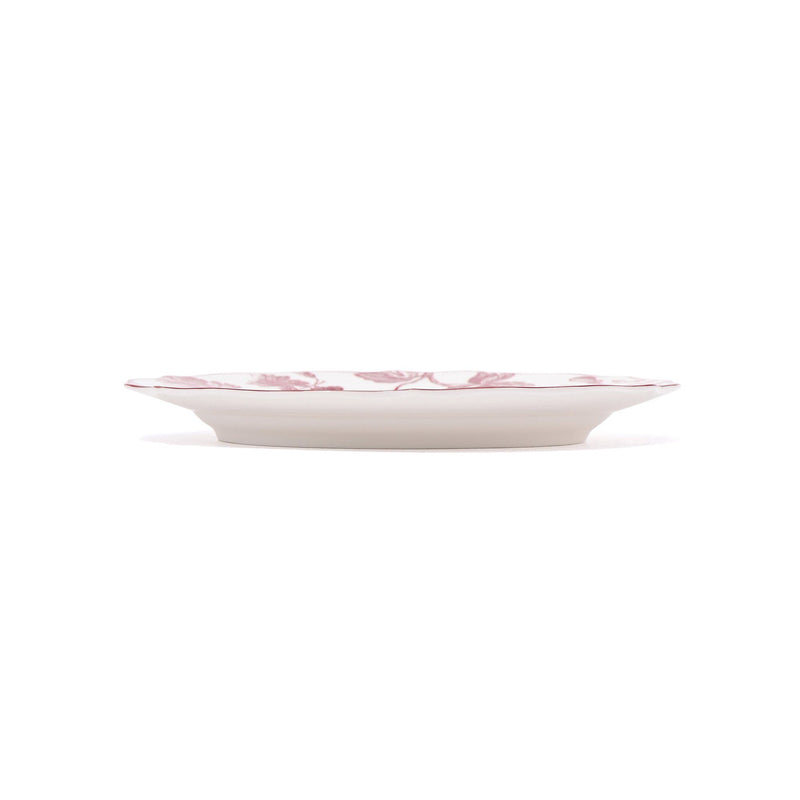 CLASSIC FLOWER PLATE MEDIUM RED