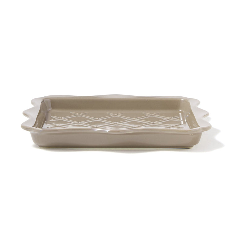 FRILL TOAST PLATE GRAY