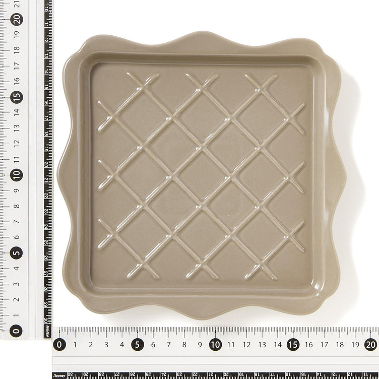 FRILL TOAST PLATE GRAY