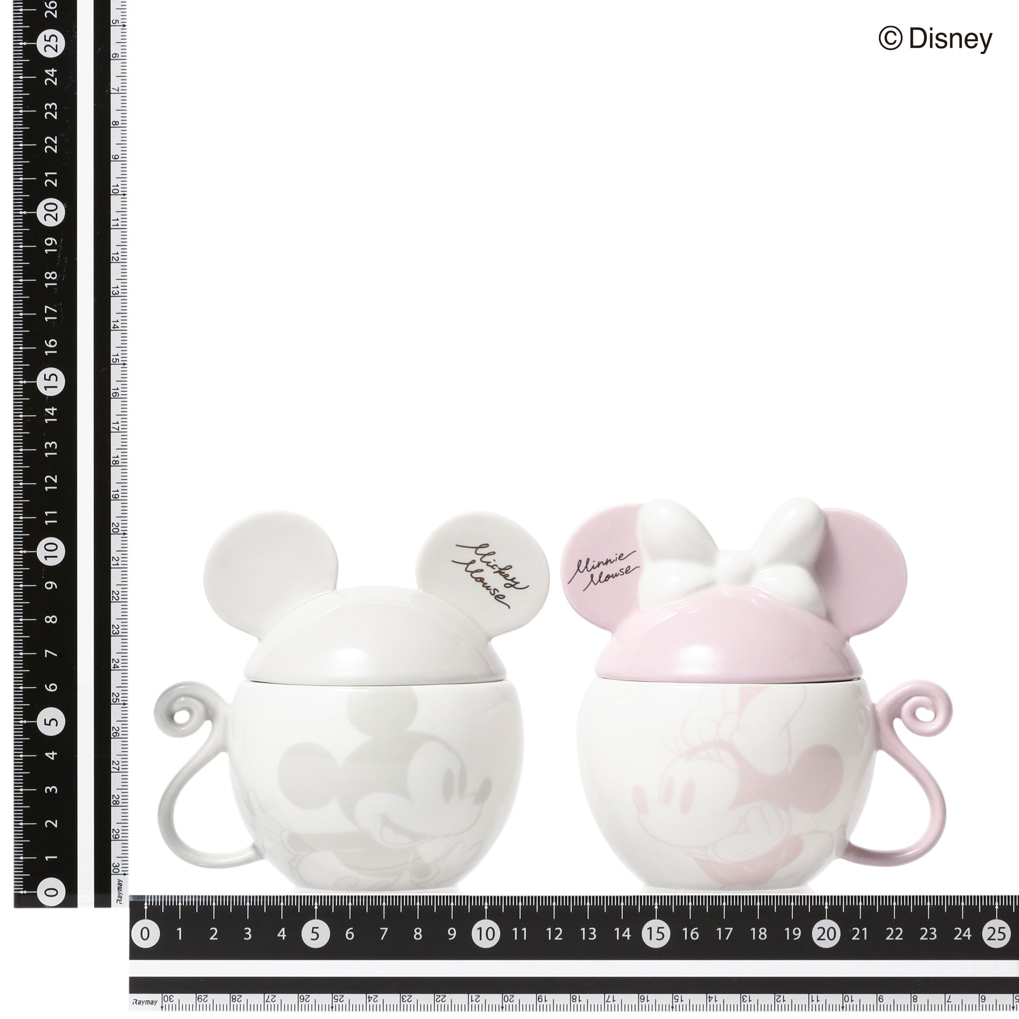 DISNEY PAIR MUG MOTIF PINK x GRAY