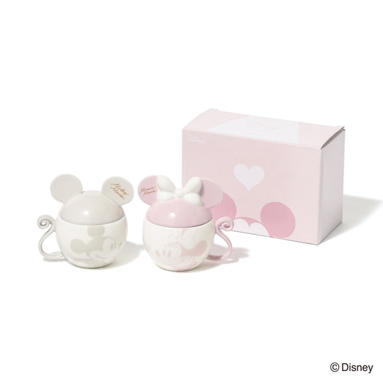 DISNEY PAIR MUG MOTIF PINK x GRAY