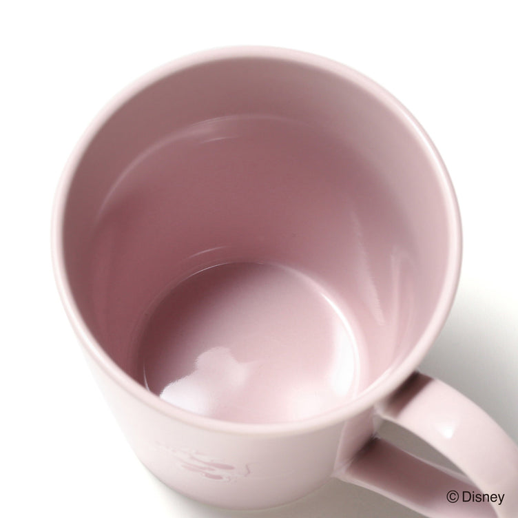 DISNEY PAIR MUG FACE PLATE PINK x GRAY