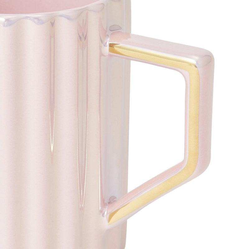 DIAMOND WITH LID MUG PINK