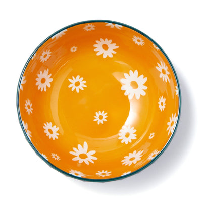 IROIRO 可堆疊碗 雛菊圖案 橙色