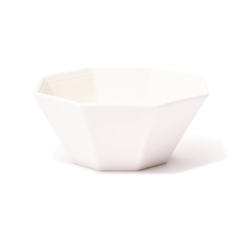 Blanche Bowl Small Octagon  White