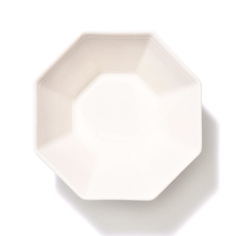 Blanche Bowl Small Octagon  White