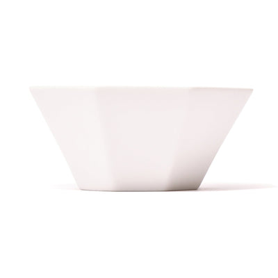 Blanche Bowl Medium Octagon  White