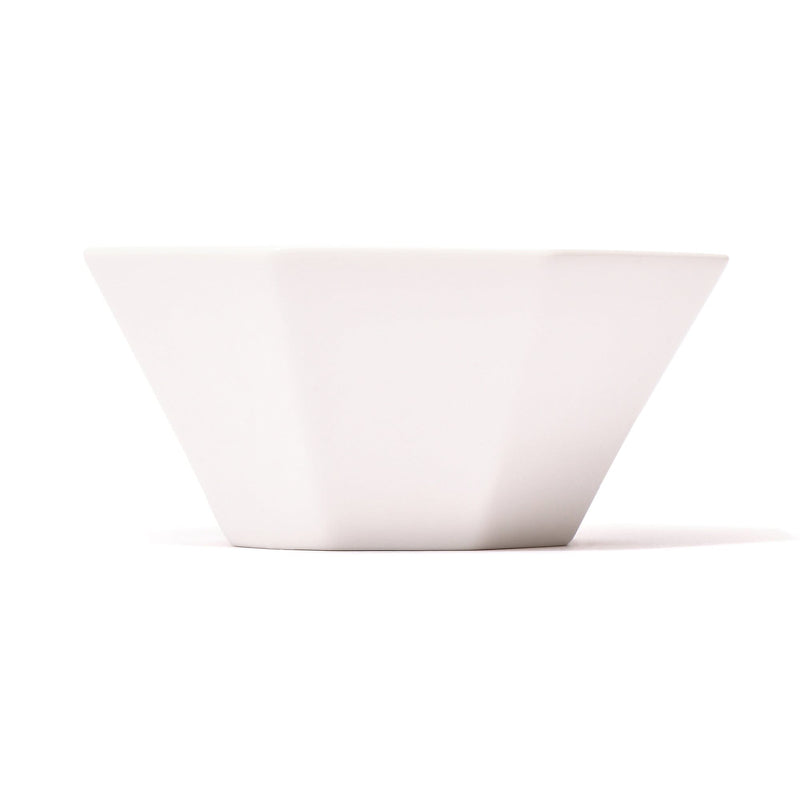 Blanche Bowl Medium Octagon  White