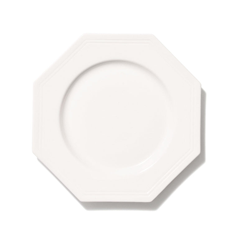 Blanche Plate Small Octagon  White