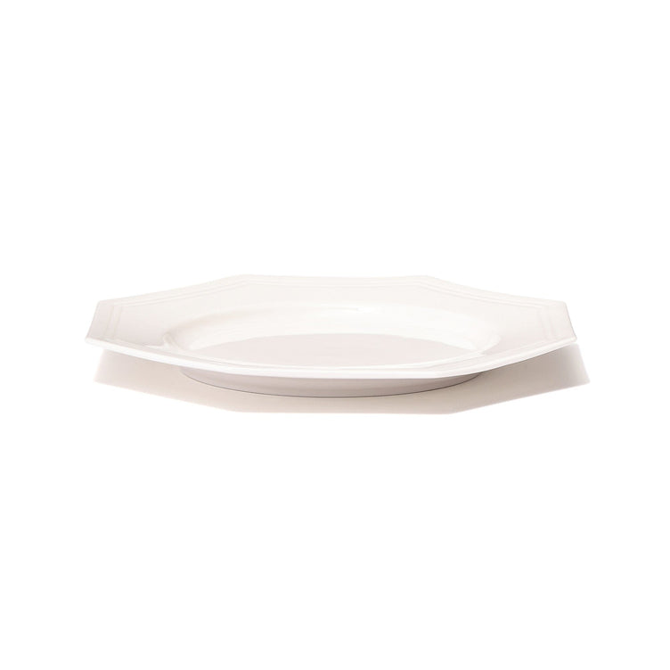 Blanche Plate Small Octagon  White