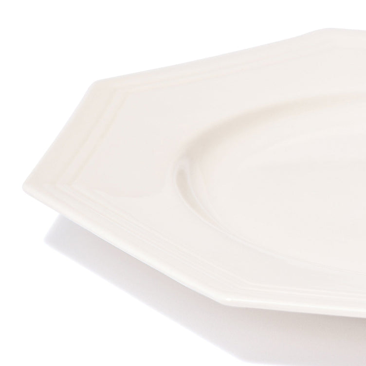 Blanche Plate Large Octagon  White