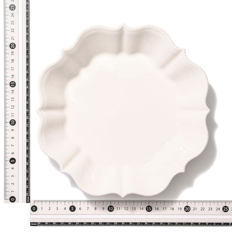 Blanche Deep Plate Wave  White