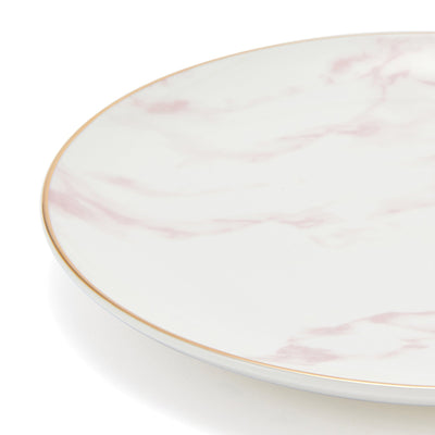 MARBLE PLATE LARGE PINK