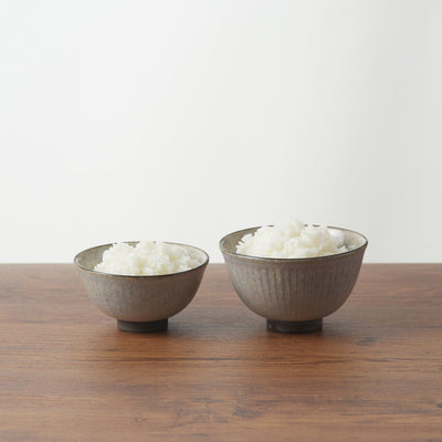 Mino Rice Bowl Shinogi M Beige