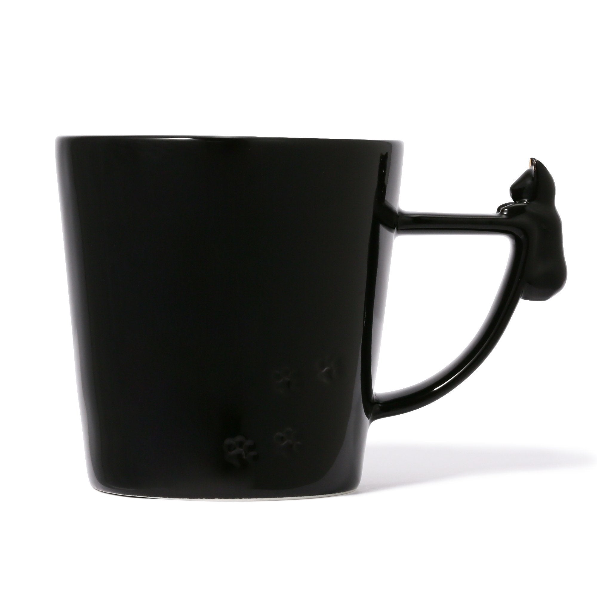 CAT FIGURE MUG BLACK