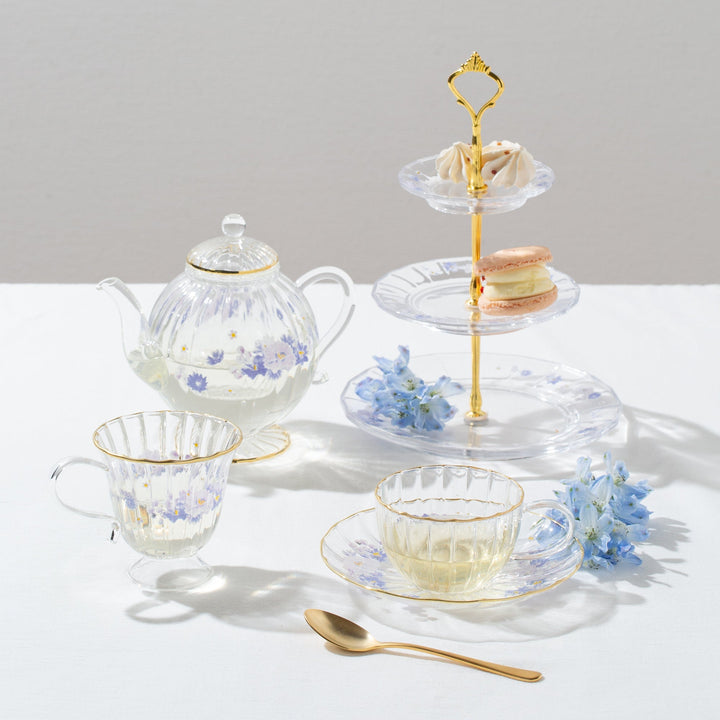 Flower Frill Glass Teapot Purple – Francfranc Hong Kong