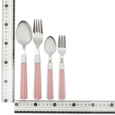 CONNIE CUTLERY 8P LAYERED PINK