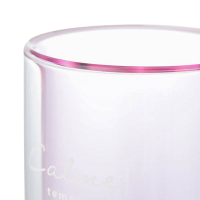 STRAIGHT DOUBLE WALL GLASS PINK