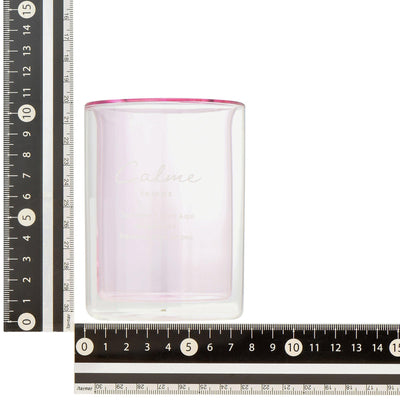 STRAIGHT DOUBLE WALL GLASS PINK