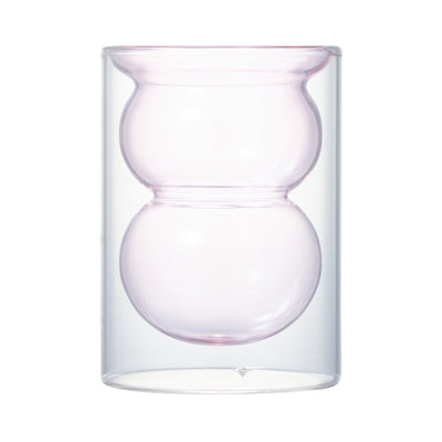 BUBBLE DOUBLE WALL GLASS PINK