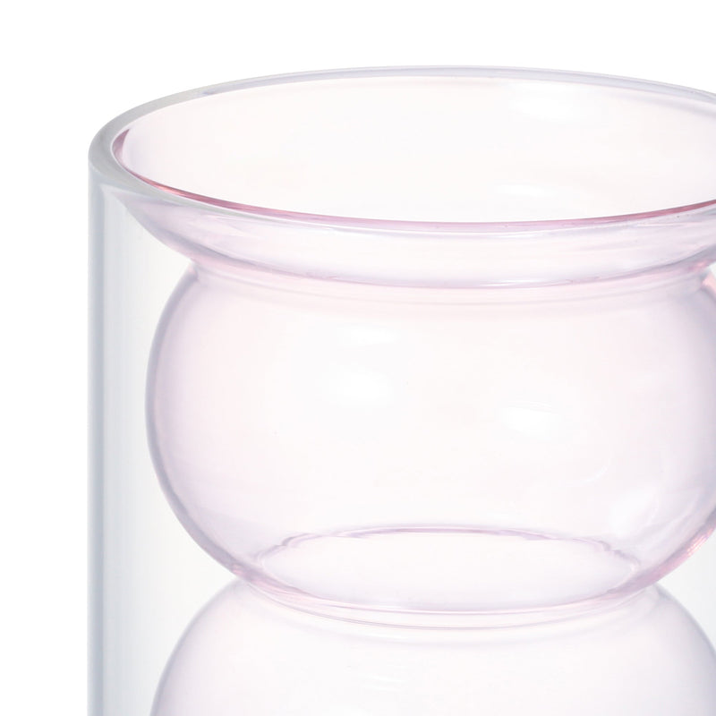 BUBBLE DOUBLE WALL GLASS PINK