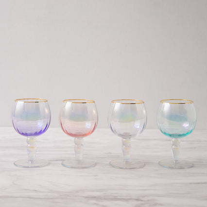 OPAL MOLDED GOBLET CLEAR