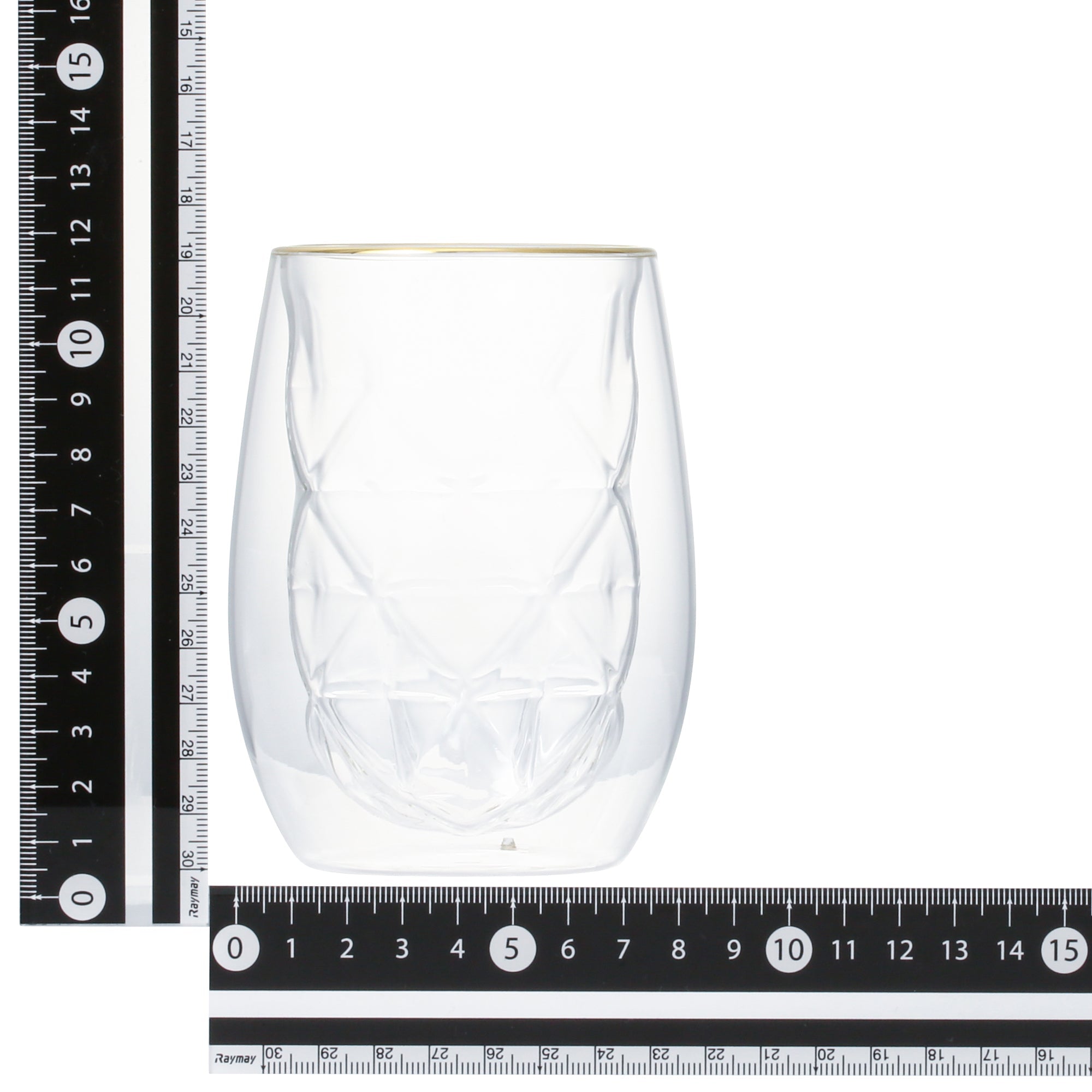 DIA DOUBLE WALL GLASS  CLEAR