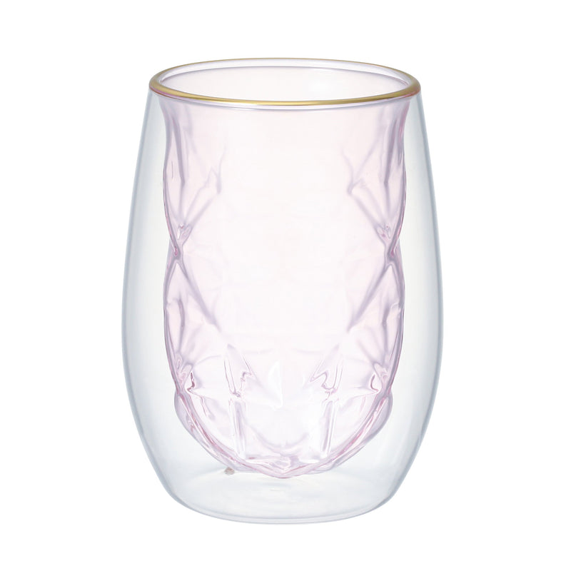 DIA DOUBLE WALL GLASS  PINK