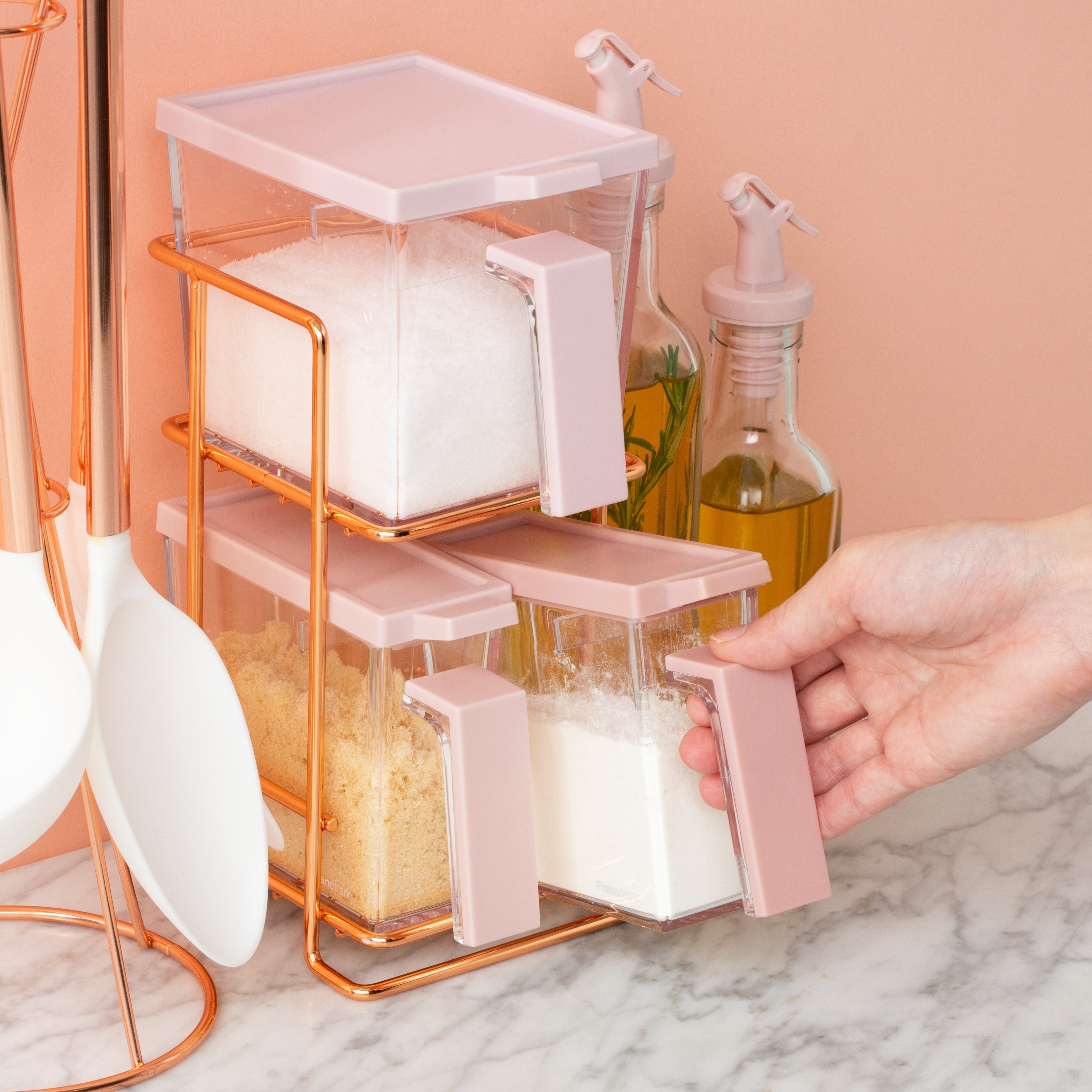 COOKING CONTAINER SET  PINK