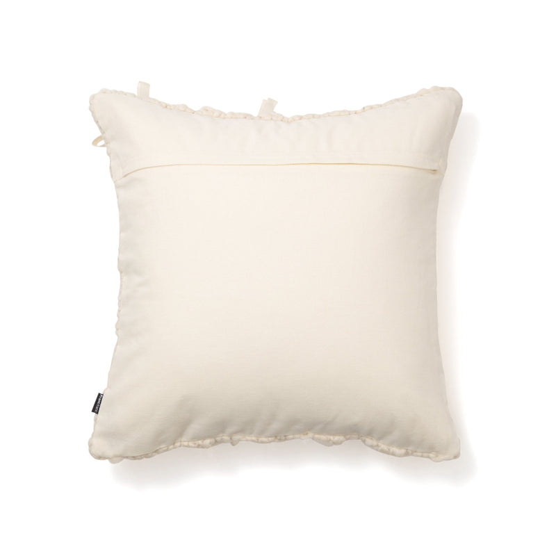 KNIT RIBBON CUSHION COVER 450 x 450 IVORY