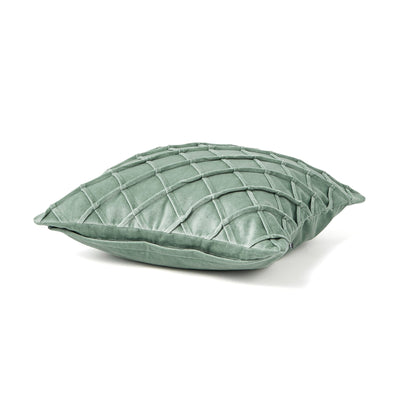 VLVT DIAMOND CUSHION COVER 450 X 450 LIGHT GREEN