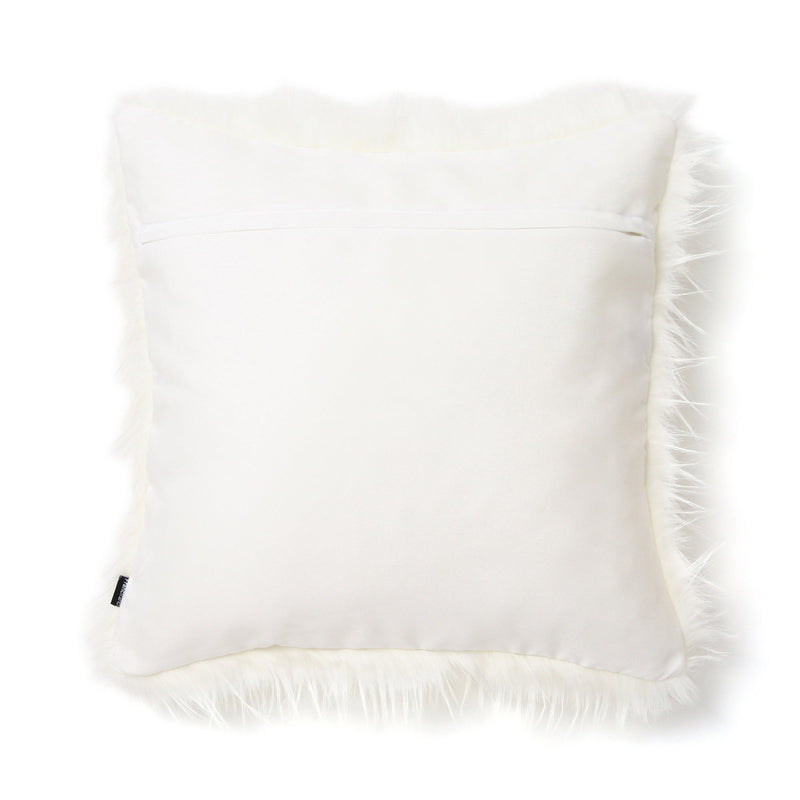 FUR H CUSHION COVER 450 x 450 WHITE