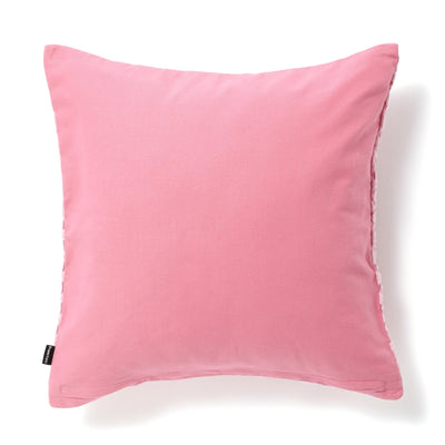 TULLE FLOWER CUSHION COVER 450 x 450 PINK x LIGHT PINK