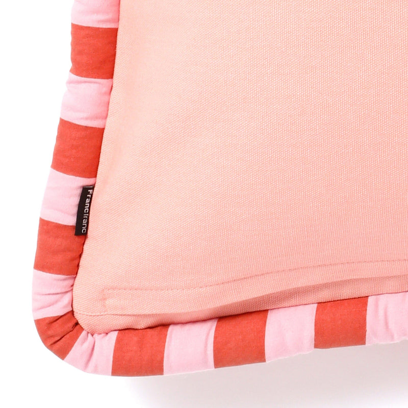 Stripe Piping Cushion Cover 450 X 450 Pink